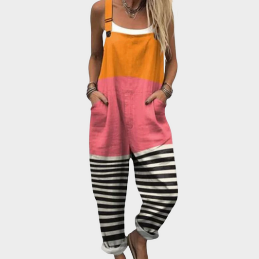 Olivia - Comfortable Printed Overalls