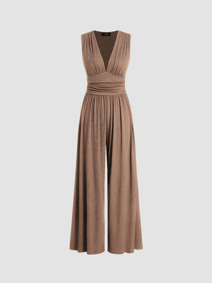 AMELIA | Elegant Sleeveless Wide-Leg Jumpsuit