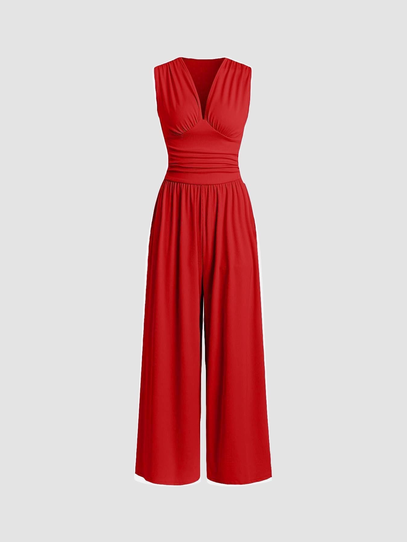 AMELIA | Elegant Sleeveless Wide-Leg Jumpsuit
