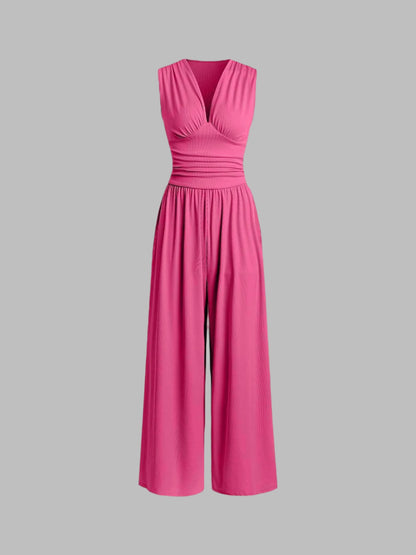 AMELIA | Elegant Sleeveless Wide-Leg Jumpsuit