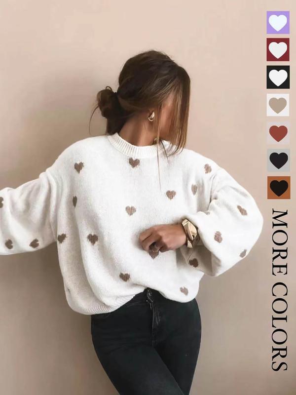 Amara | Premium Artisan Heart Knit Sweater