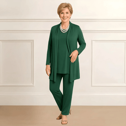 Rosy Cardigan, Top & Pants Set