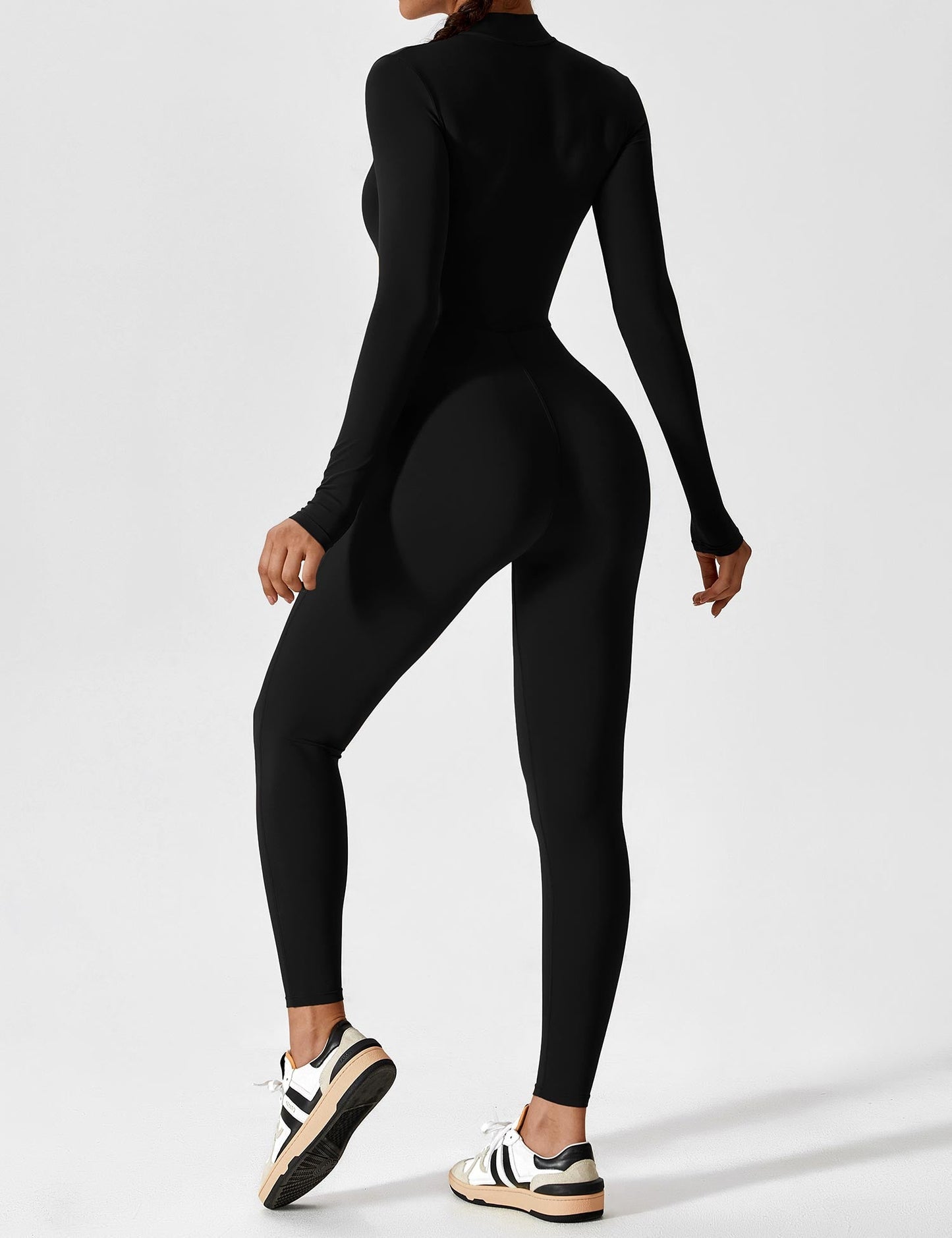 Amarie Co Long Sleeve Zipper Jumpsuit