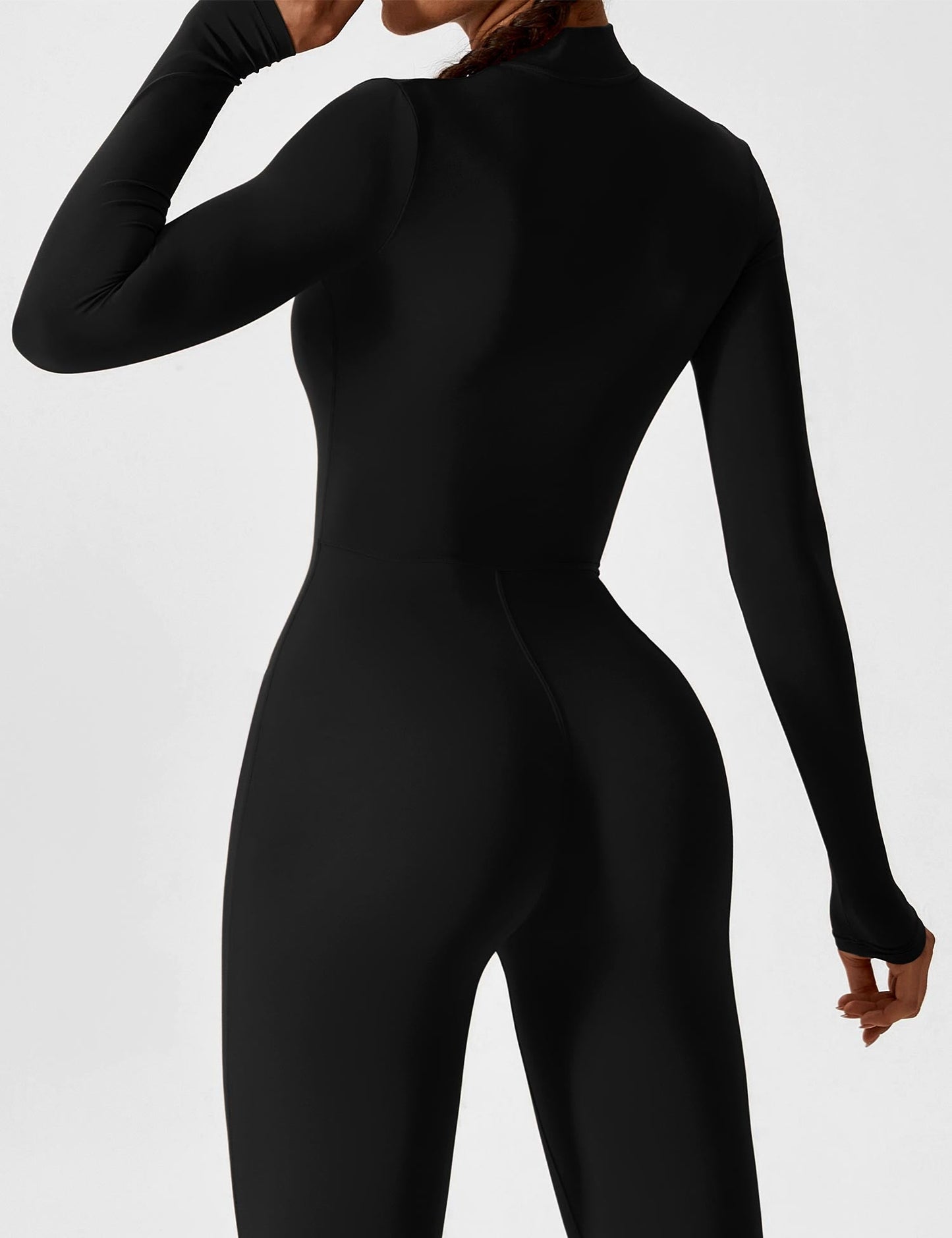 Amarie Co Long Sleeve Zipper Jumpsuit