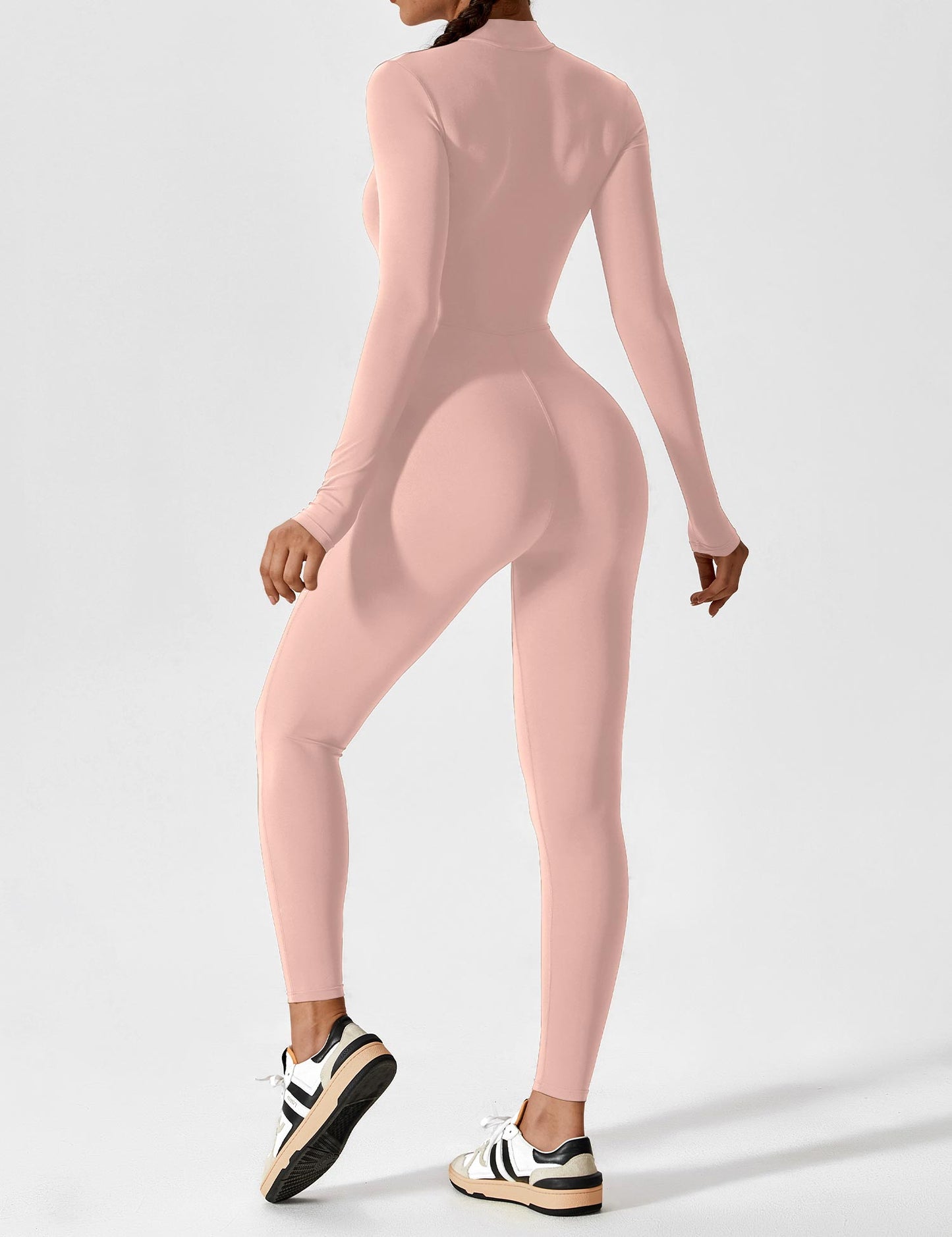 Amarie Co Long Sleeve Zipper Jumpsuit