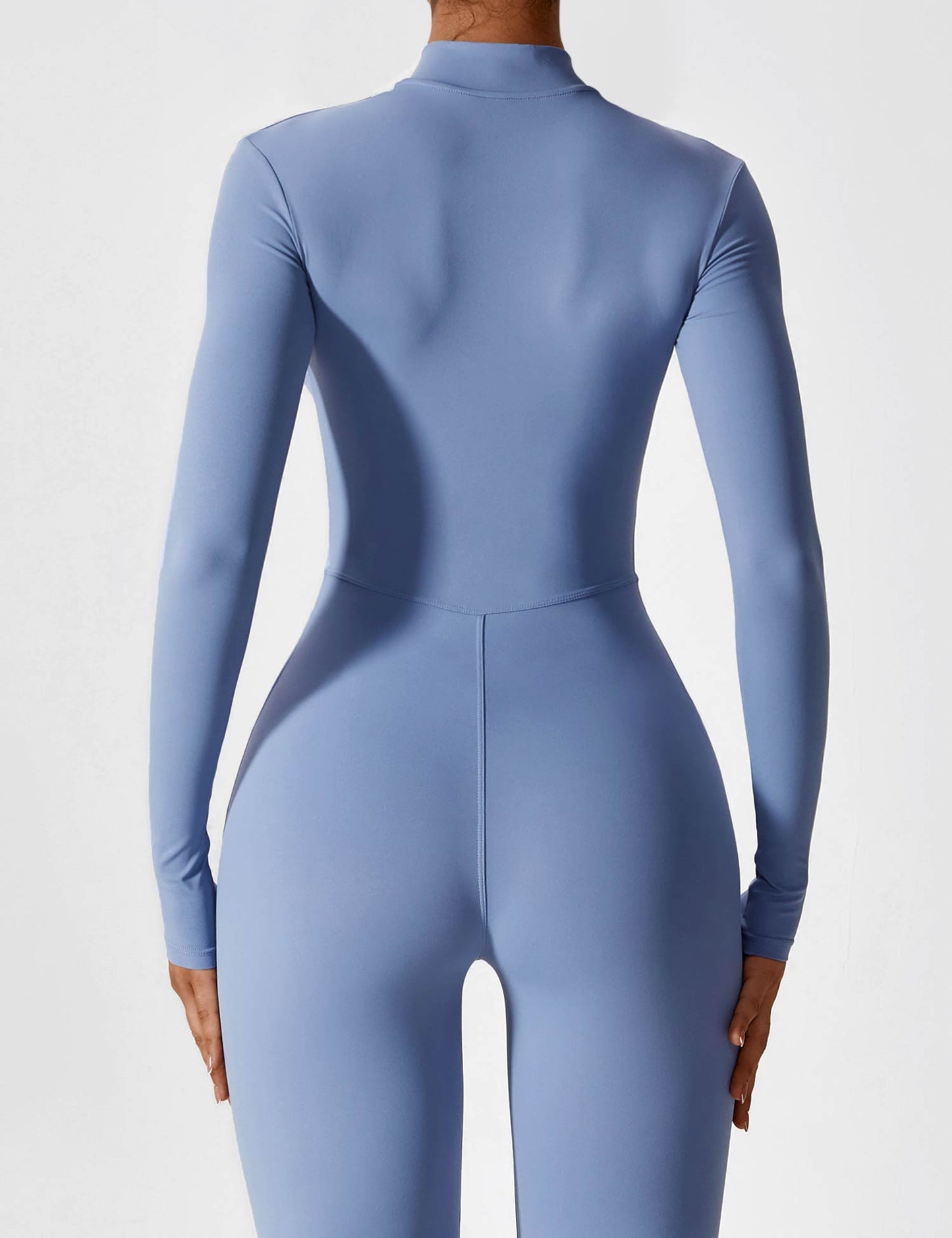 Amarie Co Long Sleeve Zipper Jumpsuit