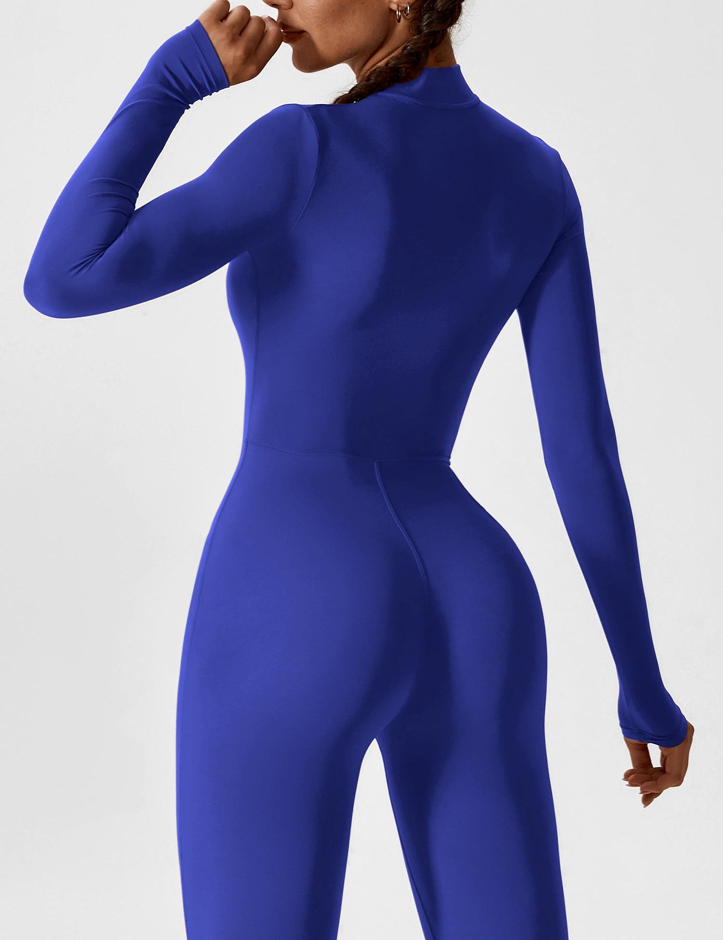Amarie Co Long Sleeve Zipper Jumpsuit