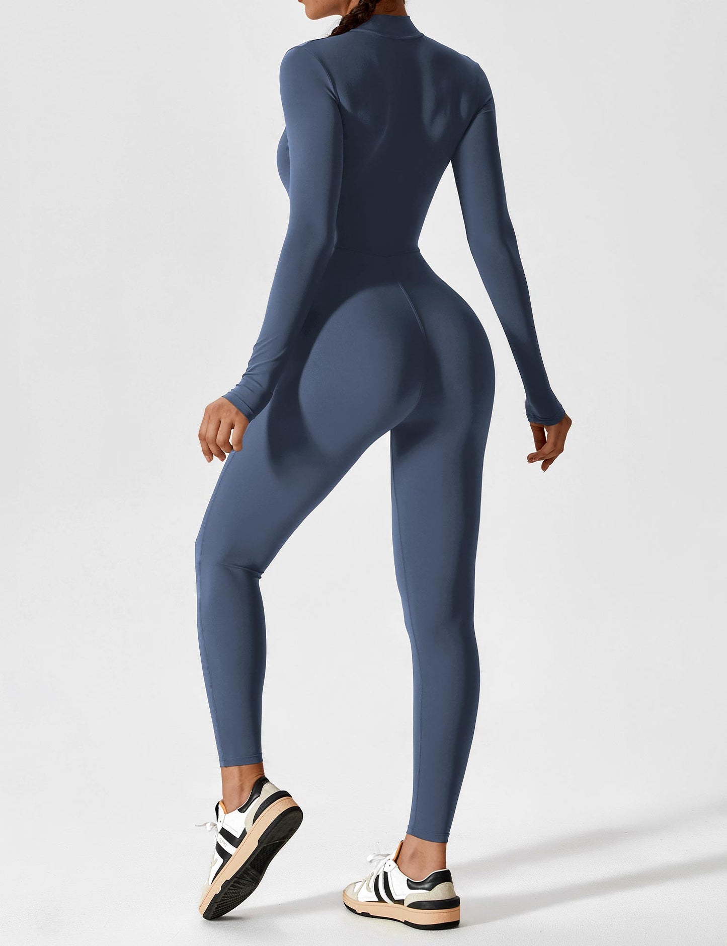 Amarie Co Long Sleeve Zipper Jumpsuit