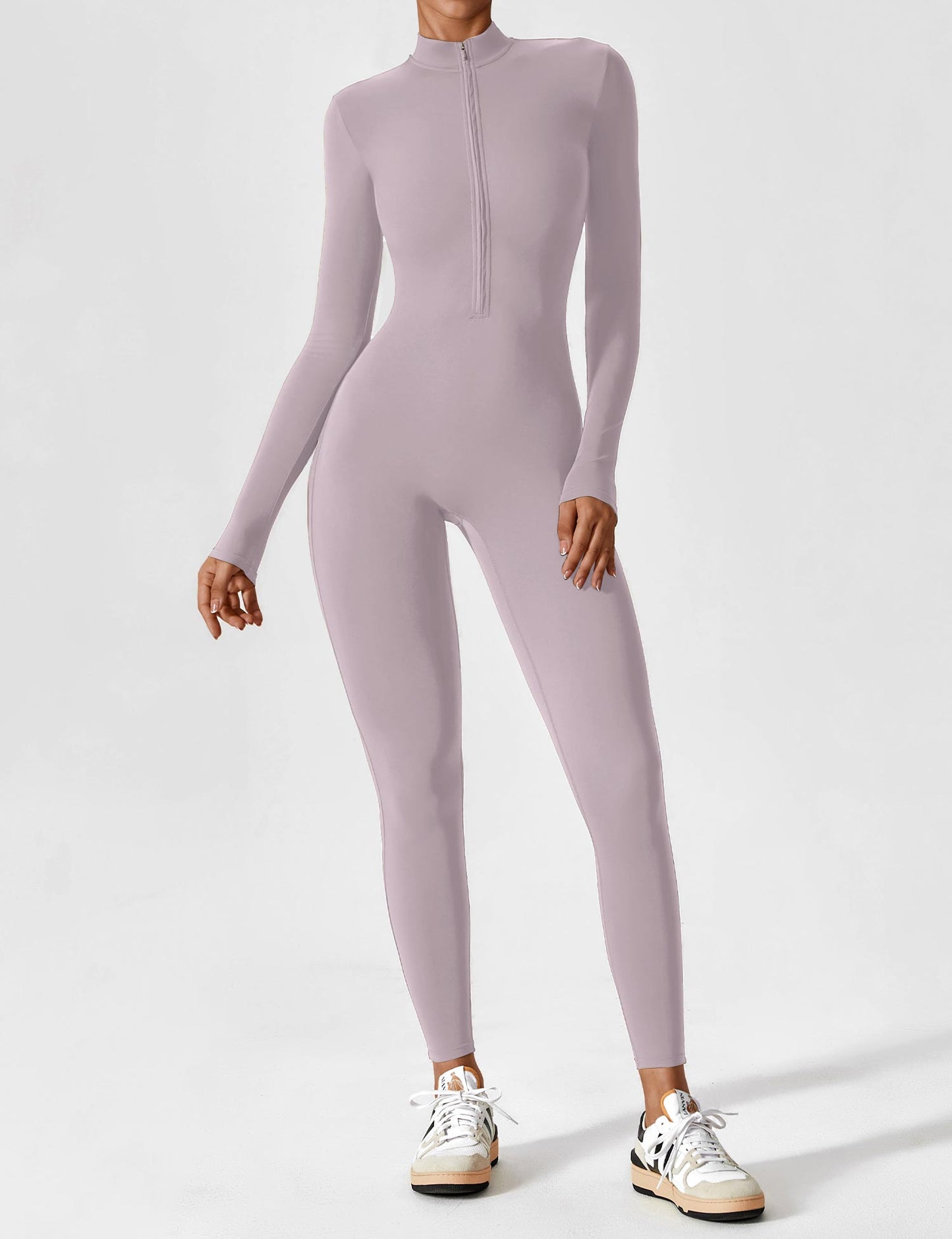 Amarie Co Long Sleeve Zipper Jumpsuit