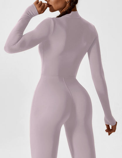 Amarie Co Long Sleeve Zipper Jumpsuit