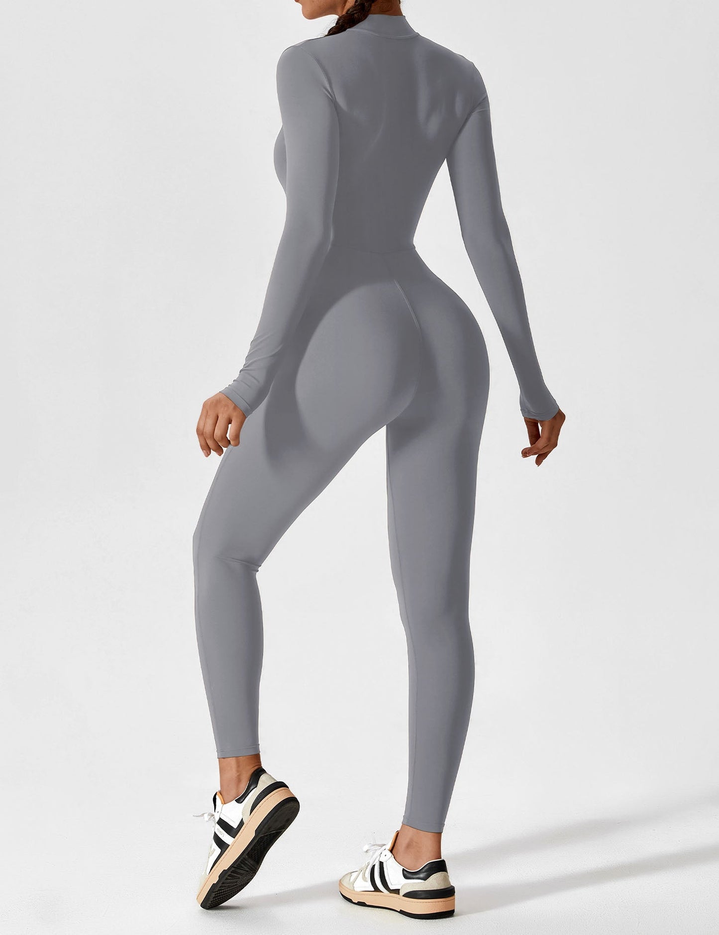 Amarie Co Long Sleeve Zipper Jumpsuit