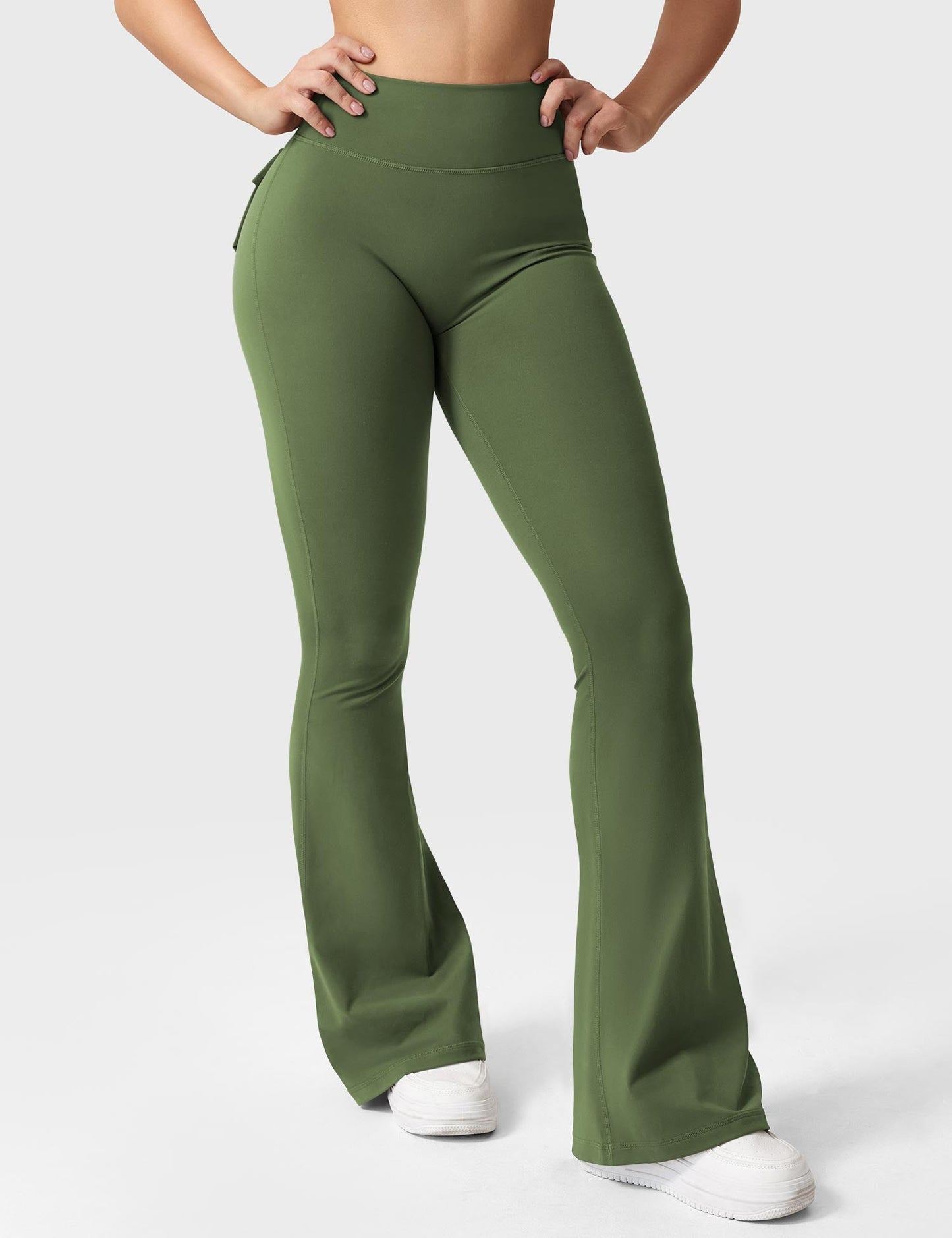 Brittany Flared Leggings with Pockets