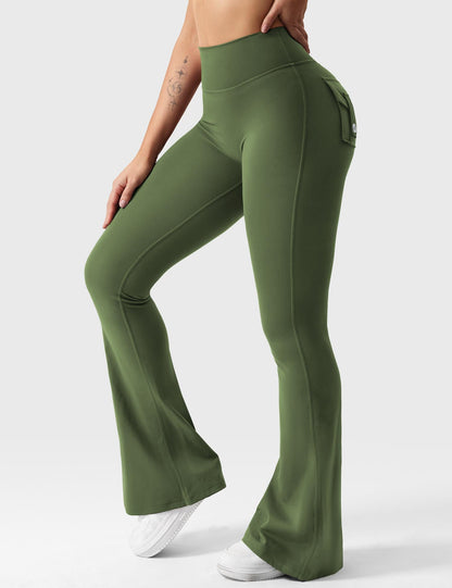 Brittany Flared Leggings with Pockets
