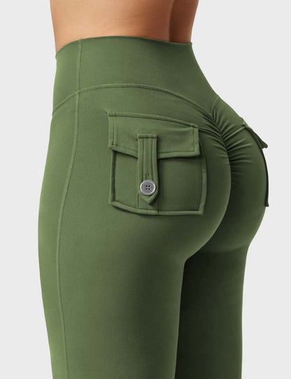 Brittany Flared Leggings with Pockets