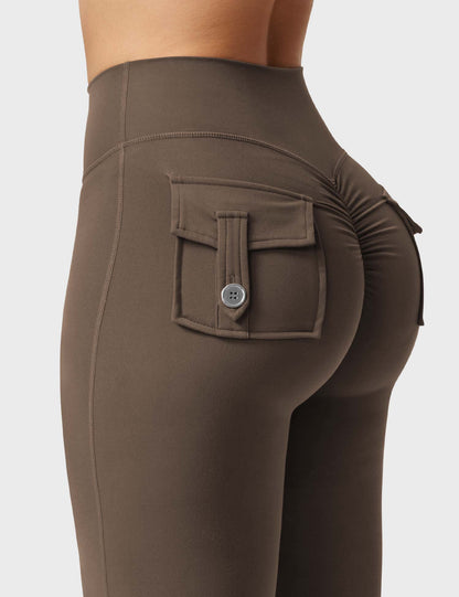 Brittany Flared Leggings with Pockets