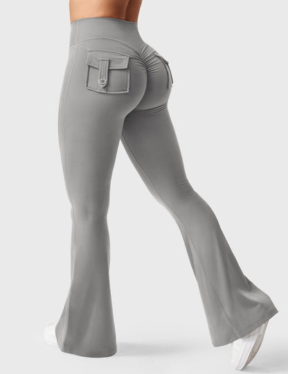 Brittany Flared Leggings with Pockets