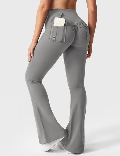 Brittany Flared Leggings with Pockets