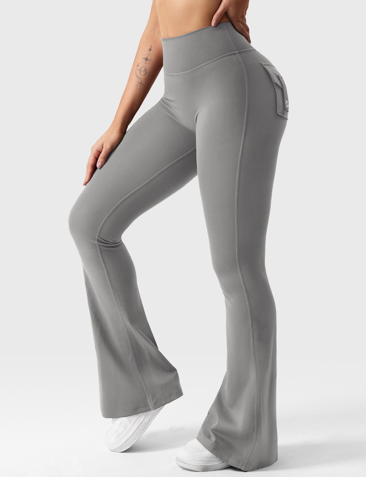 Brittany Flared Leggings with Pockets