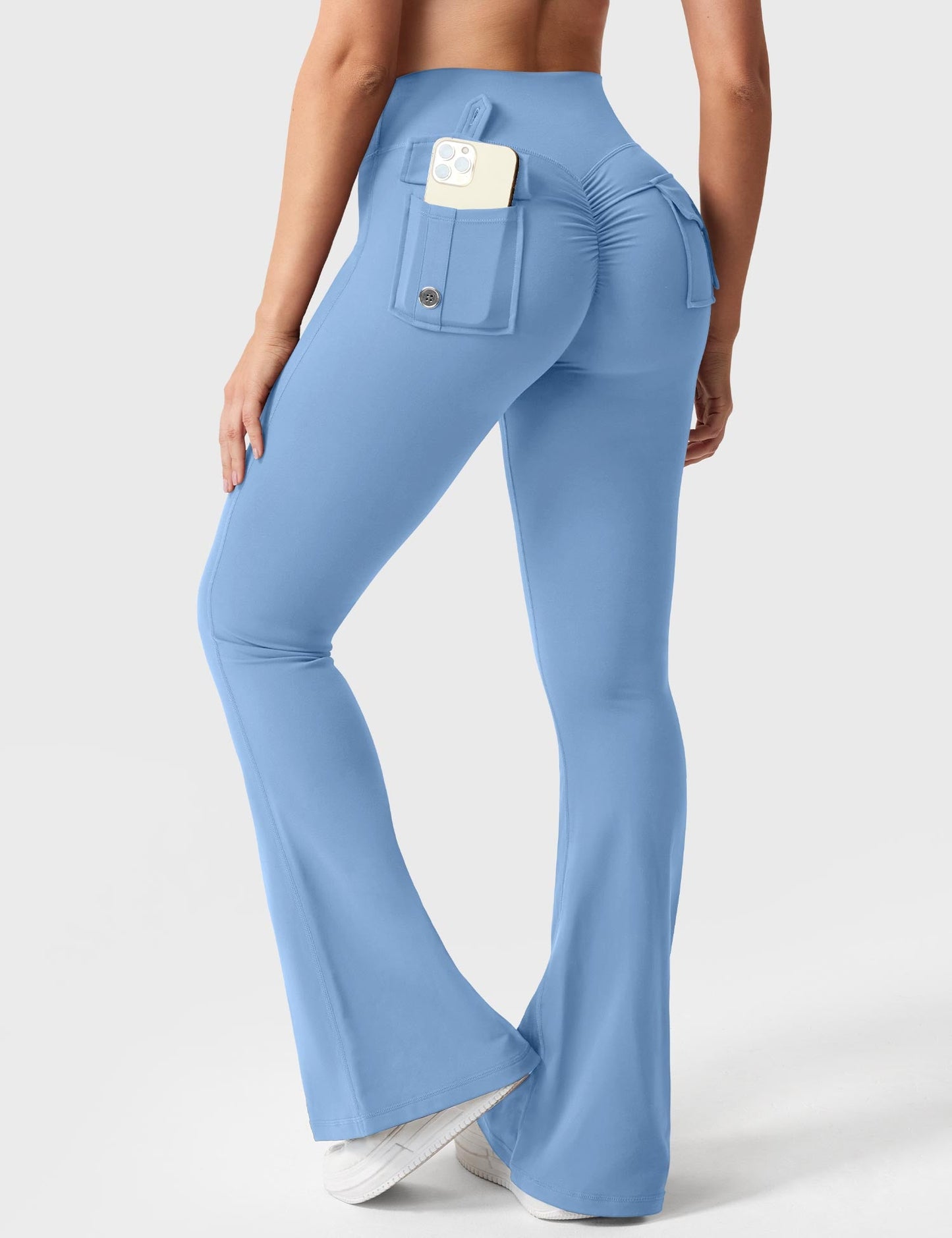 Brittany Flared Leggings with Pockets