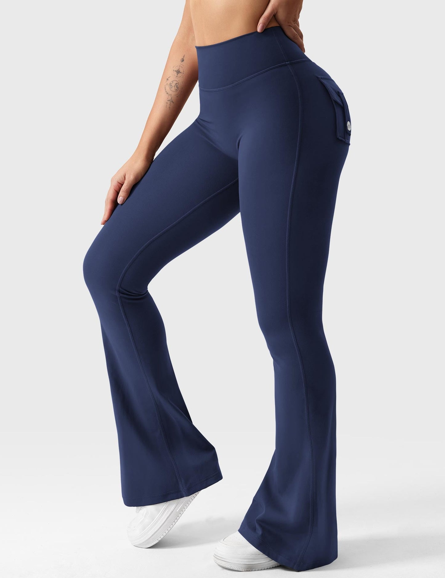 Brittany Flared Leggings with Pockets