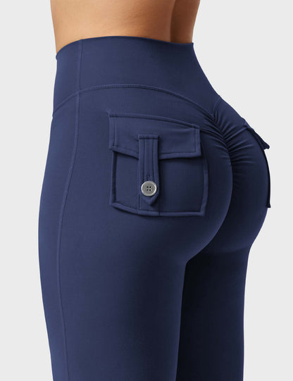Brittany Flared Leggings with Pockets