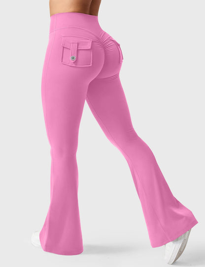 Brittany Flared Leggings with Pockets