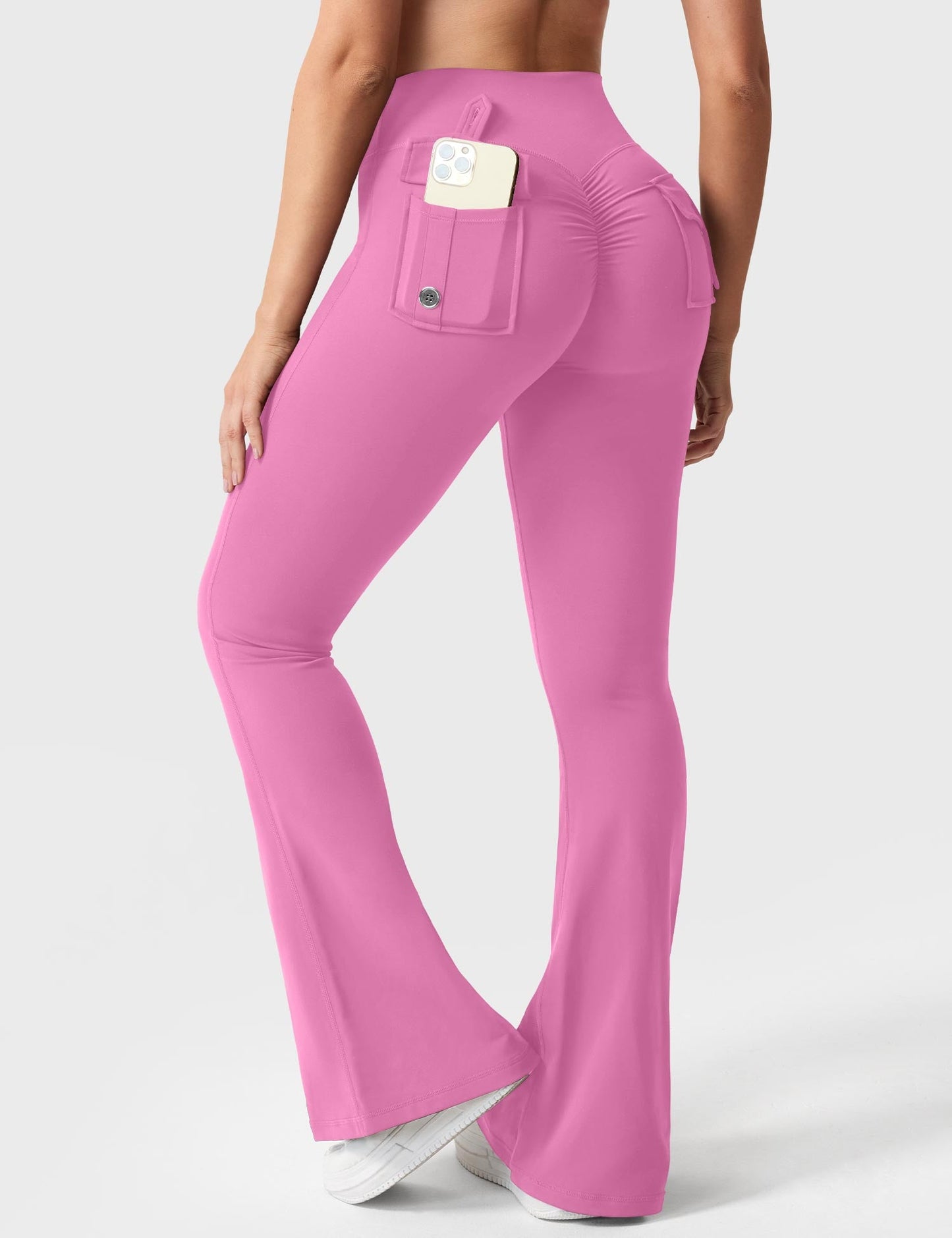 Brittany Flared Leggings with Pockets