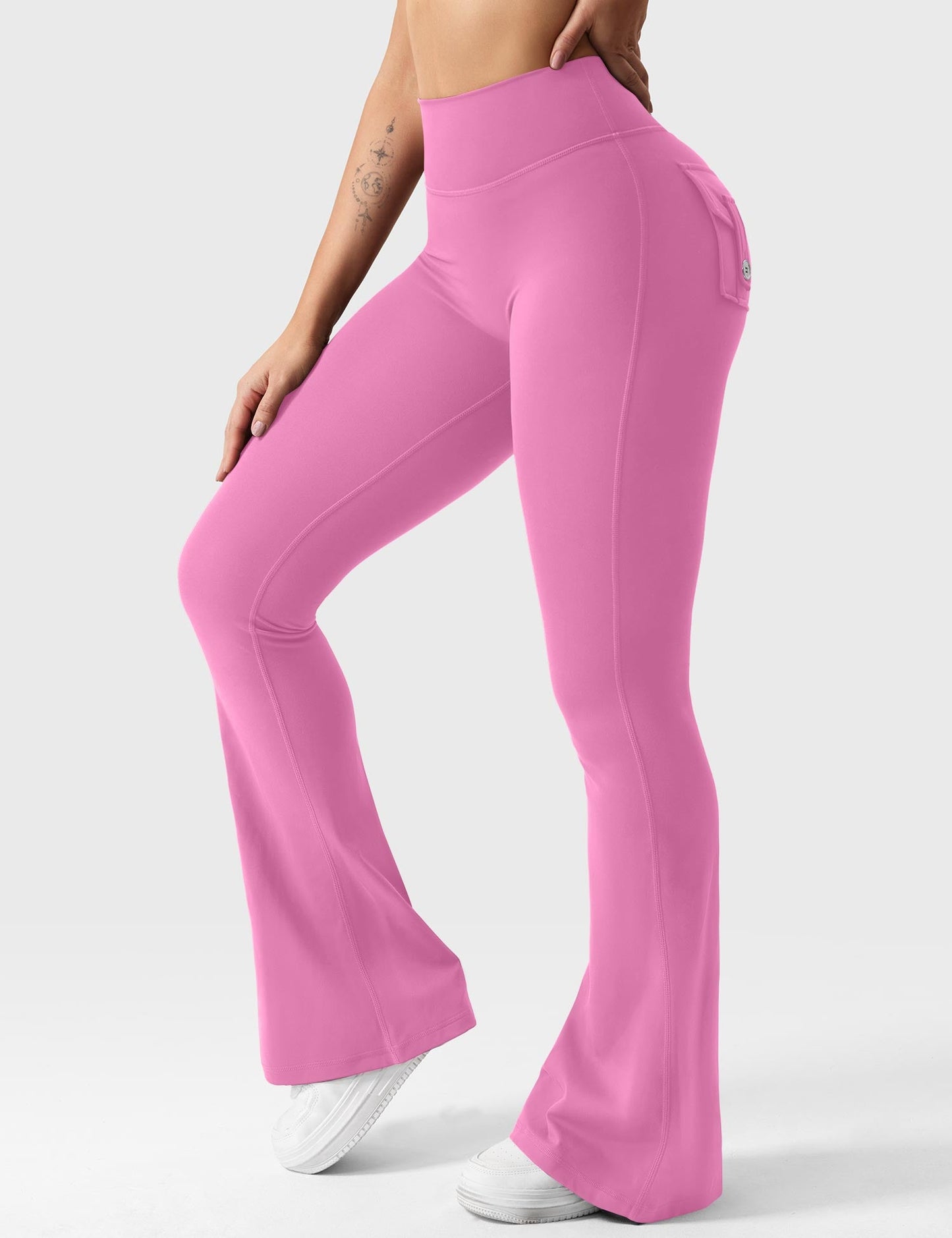 Brittany Flared Leggings with Pockets