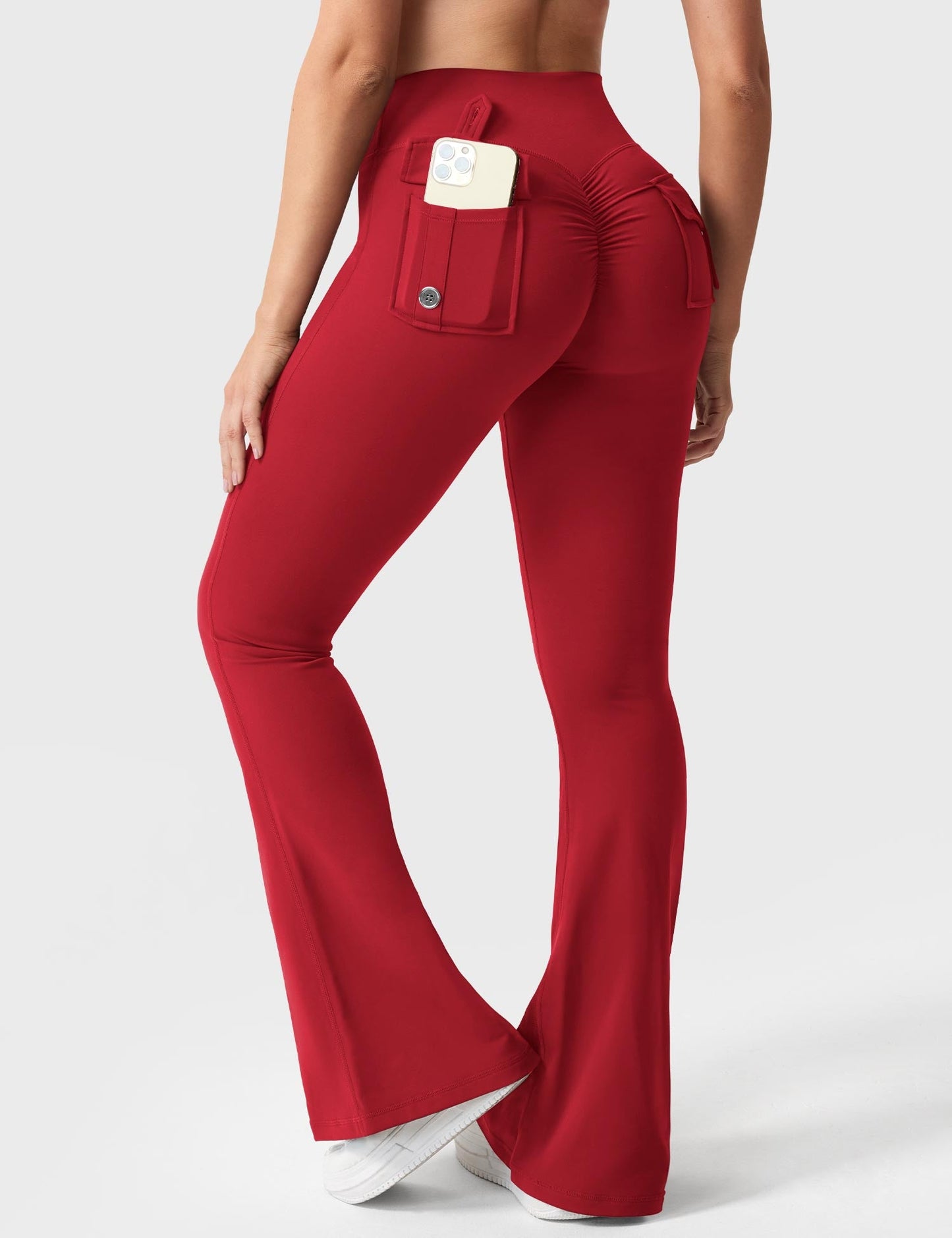 Brittany Flared Leggings with Pockets