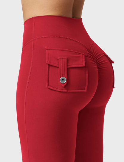 Brittany Flared Leggings with Pockets
