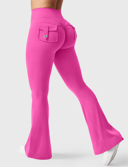 Brittany Flared Leggings with Pockets