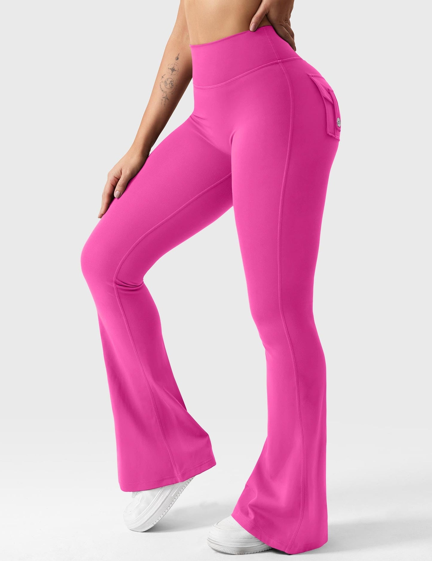 Brittany Flared Leggings with Pockets