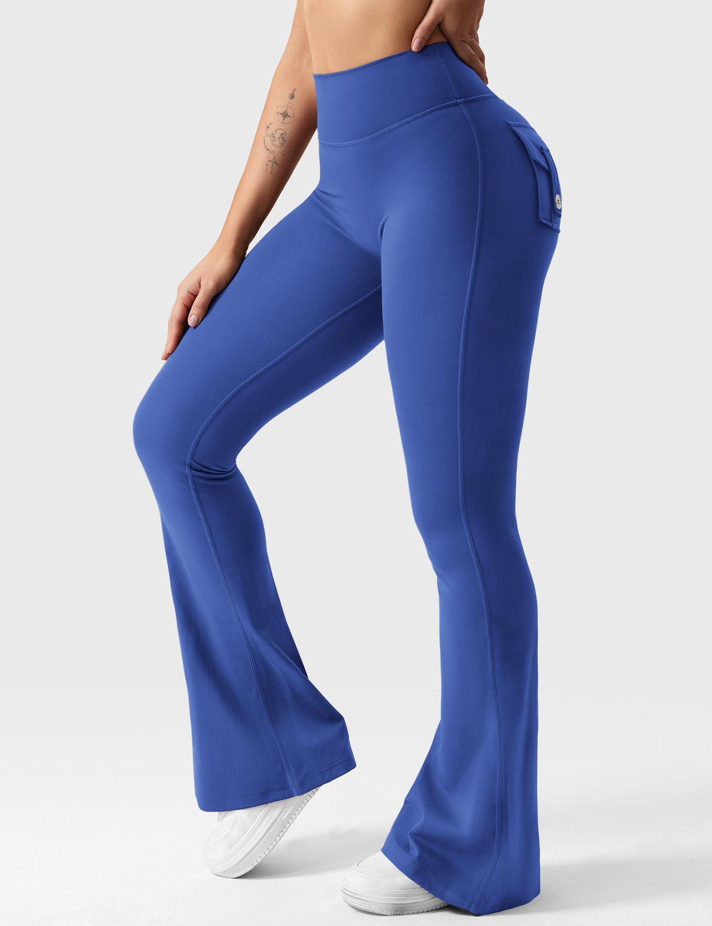 Brittany Flared Leggings with Pockets