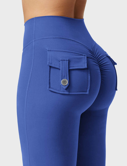 Brittany Flared Leggings with Pockets