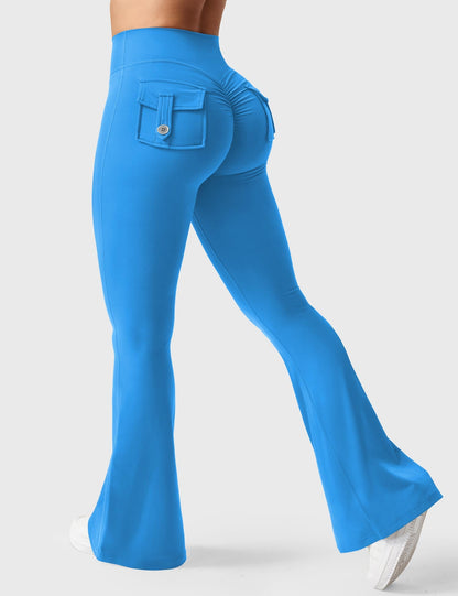 Brittany Flared Leggings with Pockets