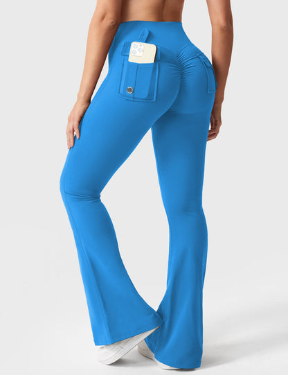 Brittany Flared Leggings with Pockets