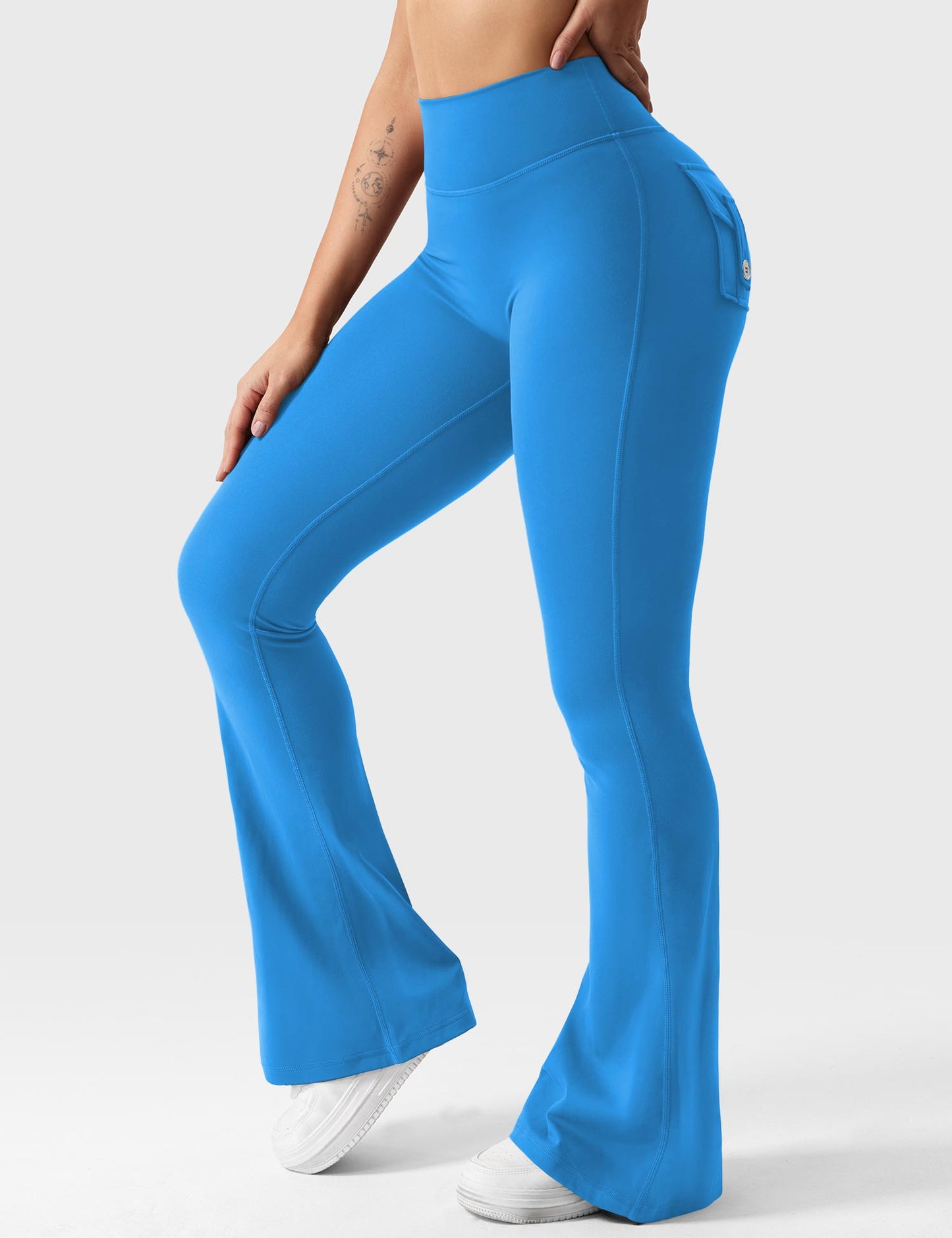 Brittany Flared Leggings with Pockets